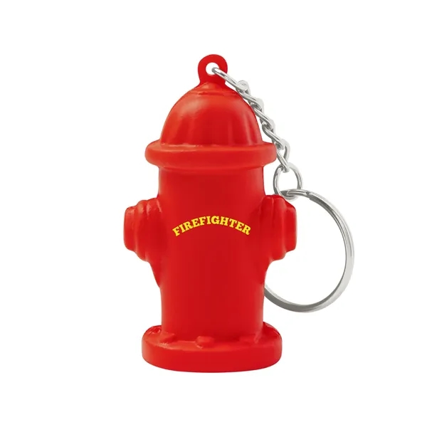 Fire Hydrant Shape Stress Ball Keychain
