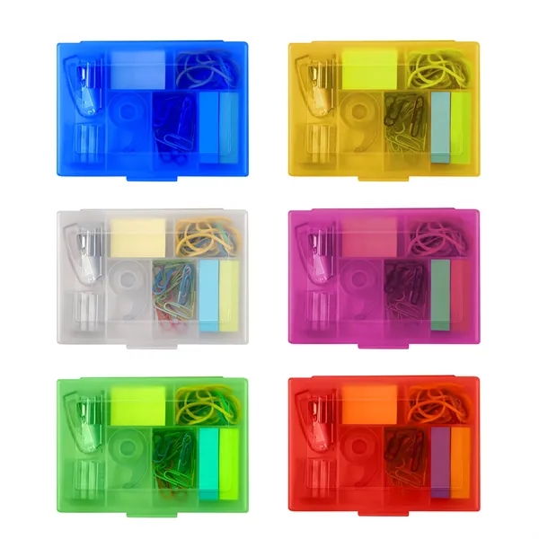 7 in 1 Mini Office Supply Kit With Portable Case - 7 in 1 Mini Office Supply Kit With Portable Case - Image 1 of 4