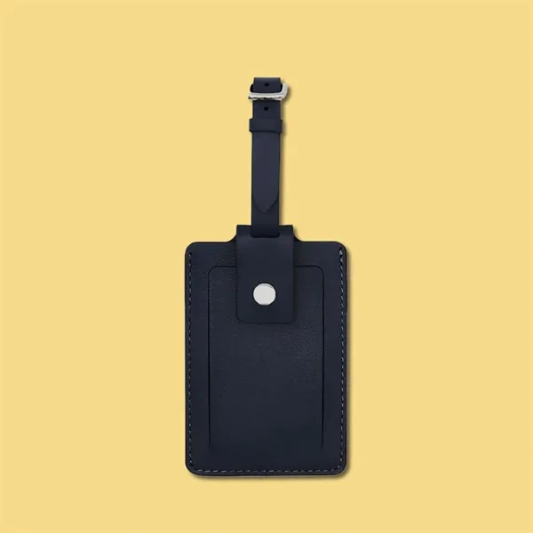 Premium Genuine Leather Luggage Tag - Premium Genuine Leather Luggage Tag - Image 0 of 5