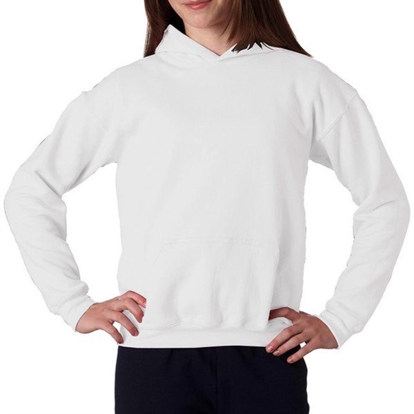 Gildan Youth Heavy Blend Hooded Sweatshirt - White - Gildan Youth Heavy Blend Hooded Sweatshirt - White - Image 0 of 0