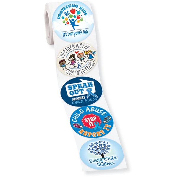 Child Abuse Prevention 5-On-A-Roll Stickers