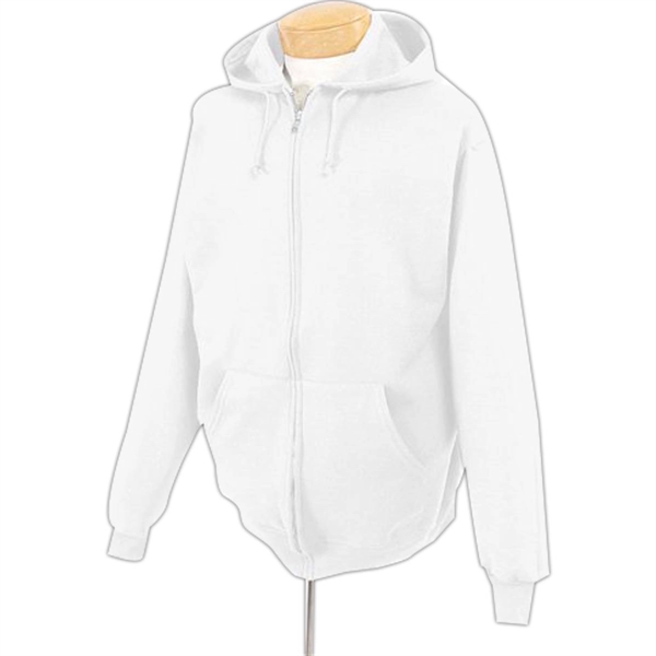Jerzees 8 oz 50/50 Nublend Full Zip Hood - White/Neutral - Jerzees 8 oz 50/50 Nublend Full Zip Hood - White/Neutral - Image 0 of 0