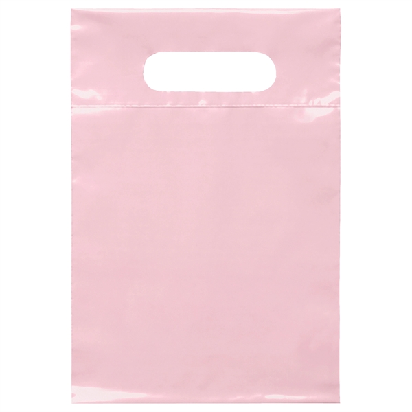 7W x 10 1/2H Die Cut Handle Bag - Flexo Ink Print - 7W x 10 1/2H Die Cut Handle Bag - Flexo Ink Print - Image 9 of 27