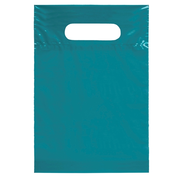 7W x 10 1/2H Die Cut Handle Bag - Flexo Ink Print - 7W x 10 1/2H Die Cut Handle Bag - Flexo Ink Print - Image 11 of 27