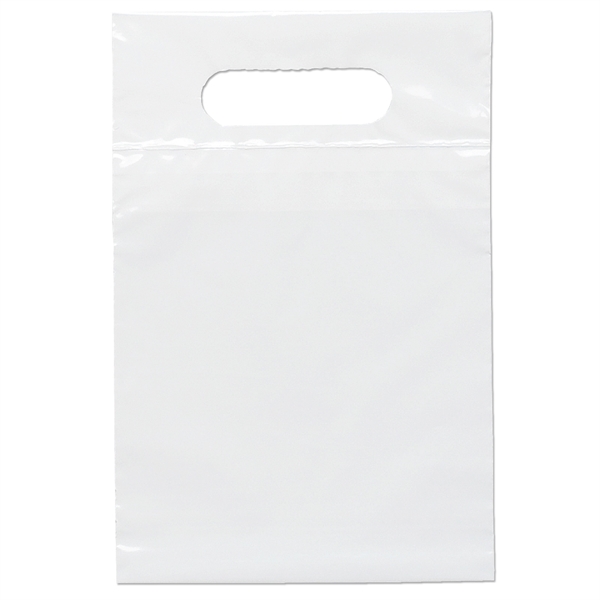 7W x 10 1/2H Die Cut Handle Bag - Flexo Ink Print - 7W x 10 1/2H Die Cut Handle Bag - Flexo Ink Print - Image 12 of 27