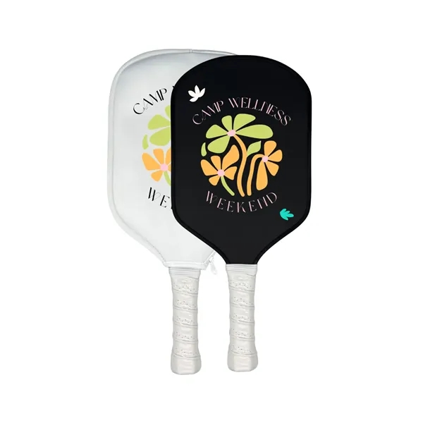 Branded Carbon Fiber Pickleball Paddle + Paddle Cover - Branded Carbon Fiber Pickleball Paddle + Paddle Cover - Image 0 of 4