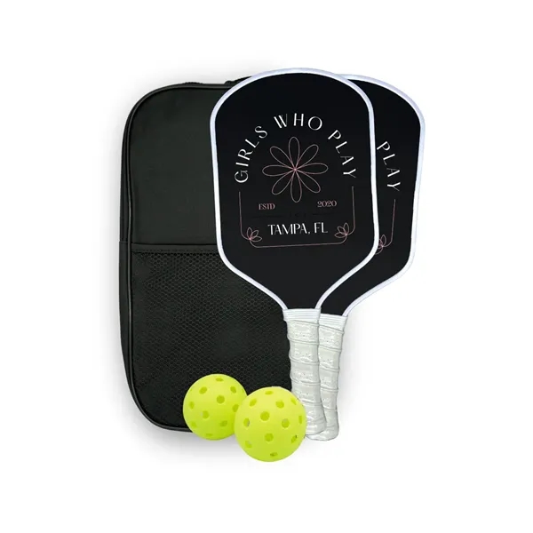 Custom Carbon Fiber Pickleball Paddle Set with Bag - Custom Carbon Fiber Pickleball Paddle Set with Bag - Image 0 of 6