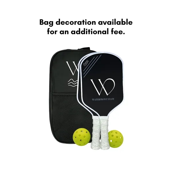 Custom Carbon Fiber Pickleball Paddle Set with Bag - Custom Carbon Fiber Pickleball Paddle Set with Bag - Image 2 of 6