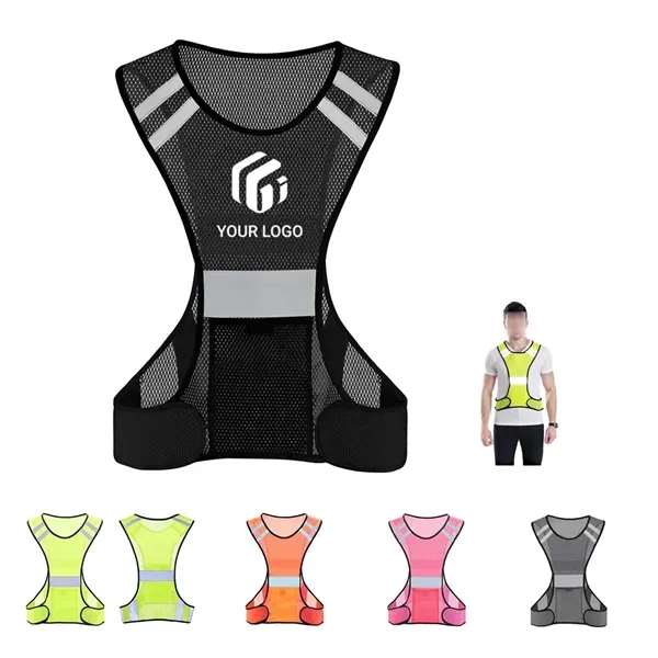 Night Sports Running Cycling Worker Safety Reflective Vest - Night Sports Running Cycling Worker Safety Reflective Vest - Image 0 of 4