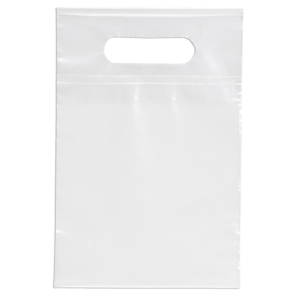 7W x 10 1/2H Die Cut Handle Bag - Flexo Ink Print