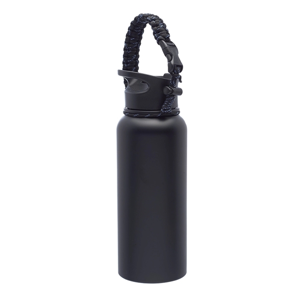 Stainless Steel Water Bottle with Straw and Strap