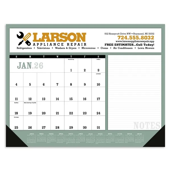 Triumph® Calendars Notes Desk Pad with Vinyl Corners - Triumph® Calendars Notes Desk Pad with Vinyl Corners - Image 0 of 5