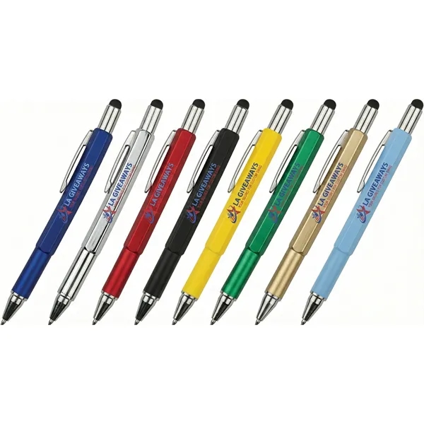 6" multi-functional tool pen made of durable ABS with metal. - 6" multi-functional tool pen made of durable ABS with metal. - Image 0 of 7
