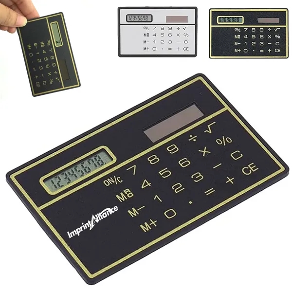Slim Solar 8-Digit Pocket Calculator Card Style - Slim Solar 8-Digit Pocket Calculator Card Style - Image 0 of 5