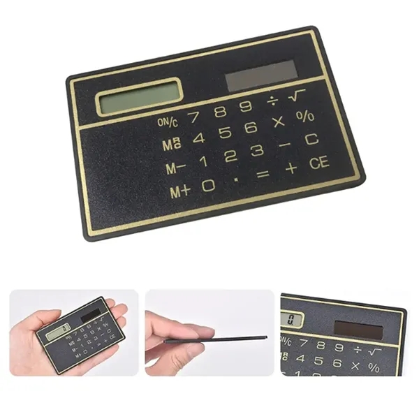 Slim Solar 8-Digit Pocket Calculator Card Style - Slim Solar 8-Digit Pocket Calculator Card Style - Image 3 of 5