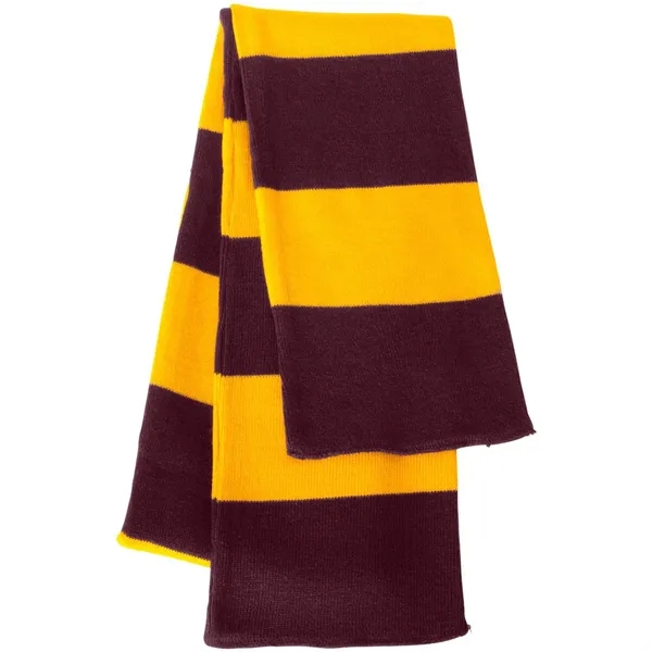 SPORTSMAN RUGBY-STRIPED KNIT SCARF - SPORTSMAN RUGBY-STRIPED KNIT SCARF - Image 3 of 10