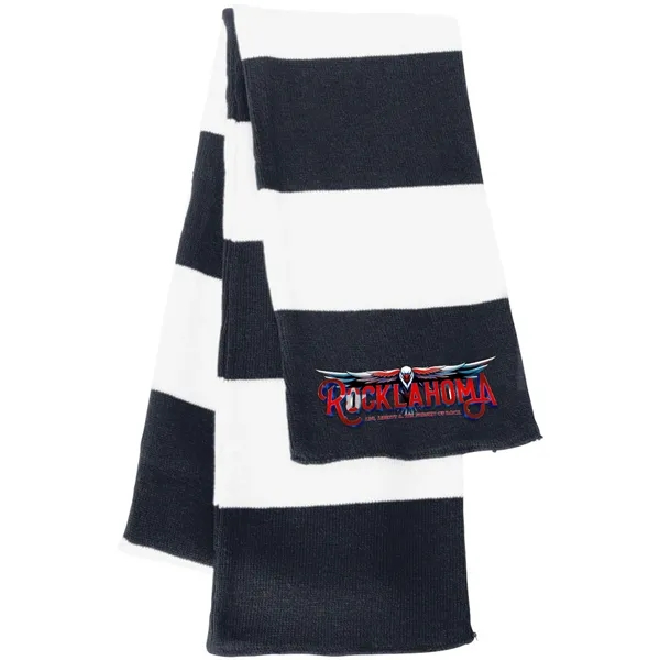 SPORTSMAN RUGBY-STRIPED KNIT SCARF - SPORTSMAN RUGBY-STRIPED KNIT SCARF - Image 0 of 10