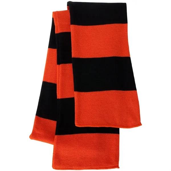 SPORTSMAN RUGBY-STRIPED KNIT SCARF - SPORTSMAN RUGBY-STRIPED KNIT SCARF - Image 6 of 10