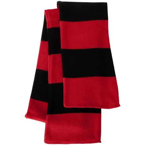 SPORTSMAN RUGBY-STRIPED KNIT SCARF - SPORTSMAN RUGBY-STRIPED KNIT SCARF - Image 7 of 10