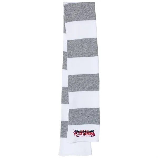 SPORTSMAN RUGBY-STRIPED KNIT SCARF - SPORTSMAN RUGBY-STRIPED KNIT SCARF - Image 10 of 10