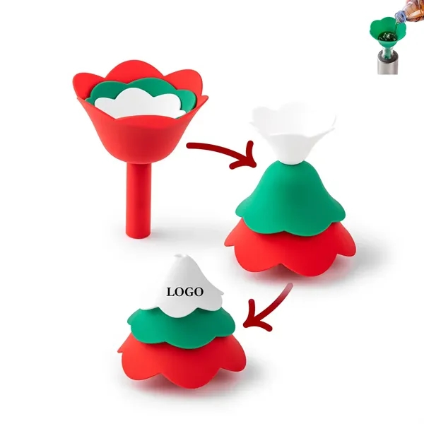 Custom Silicone Set Christmas Funnel Tree