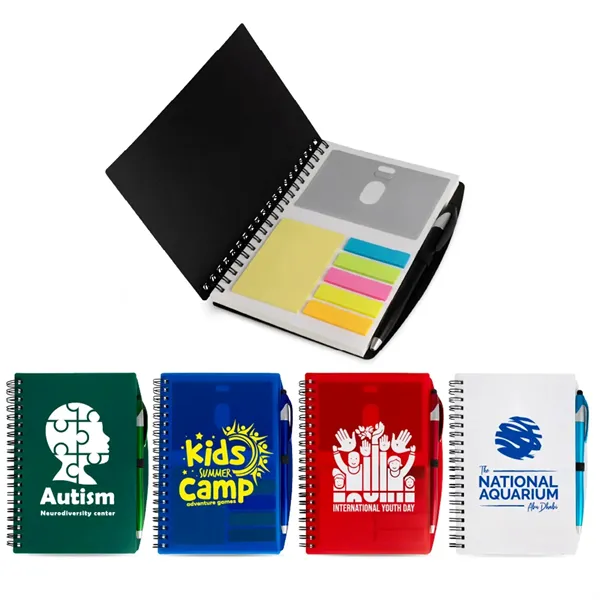 SpiralScript 5.5 x 7 Plastic Spiral Journal with Pen - SpiralScript 5.5 x 7 Plastic Spiral Journal with Pen - Image 0 of 15