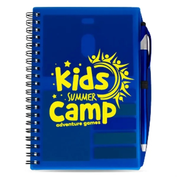 SpiralScript 5.5 x 7 Plastic Spiral Journal with Pen - SpiralScript 5.5 x 7 Plastic Spiral Journal with Pen - Image 2 of 15