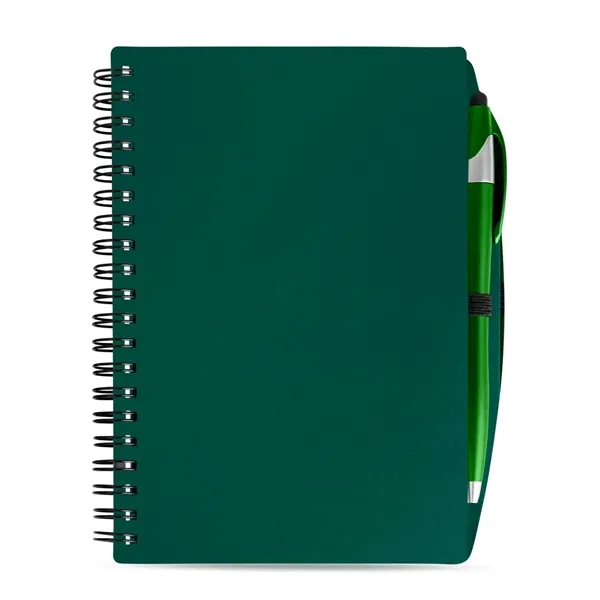 SpiralScript 5.5 x 7 Plastic Spiral Journal with Pen - SpiralScript 5.5 x 7 Plastic Spiral Journal with Pen - Image 9 of 15