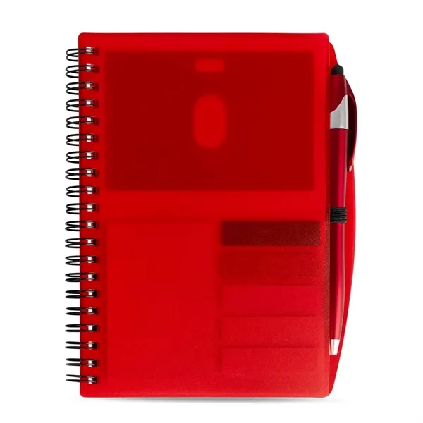 SpiralScript 5.5 x 7 Plastic Spiral Journal with Pen - SpiralScript 5.5 x 7 Plastic Spiral Journal with Pen - Image 12 of 15