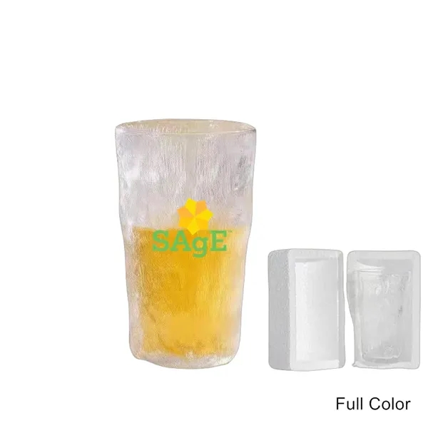 10/12 oz Clear Hammered Finish Ice Glacier Glass Tumbler - 10/12 oz Clear Hammered Finish Ice Glacier Glass Tumbler - Image 1 of 7