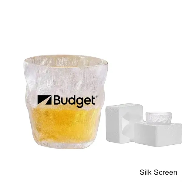 10/12 oz Clear Hammered Finish Ice Glacier Glass Tumbler - 10/12 oz Clear Hammered Finish Ice Glacier Glass Tumbler - Image 3 of 7