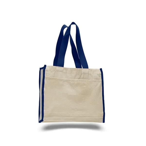 Canvas Tote 14" W x 12" H Bag with 5.25" Gusset - Canvas Tote 14" W x 12" H Bag with 5.25" Gusset - Image 13 of 14