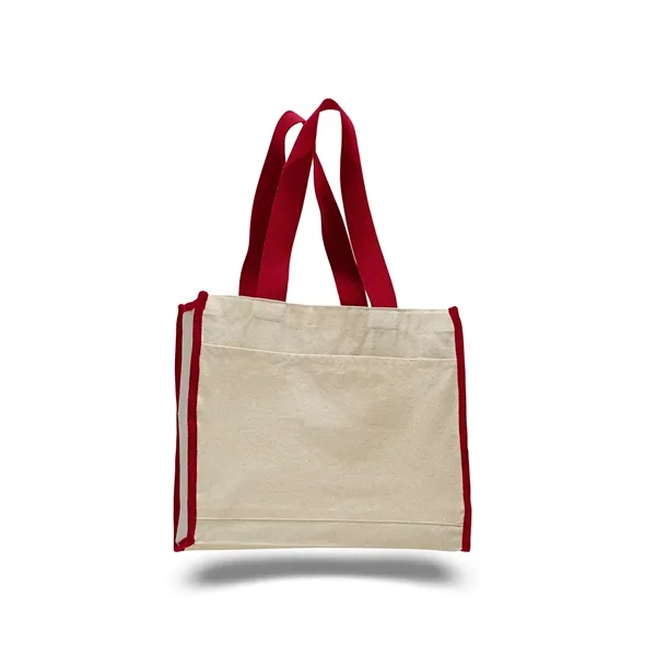Canvas Tote 14" W x 12" H Bag with 5.25" Gusset - Canvas Tote 14" W x 12" H Bag with 5.25" Gusset - Image 14 of 14