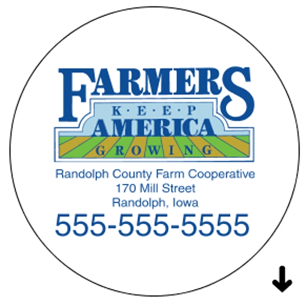 4" dia. Circle Roll Label - 4" dia. Circle Roll Label - Image 0 of 0