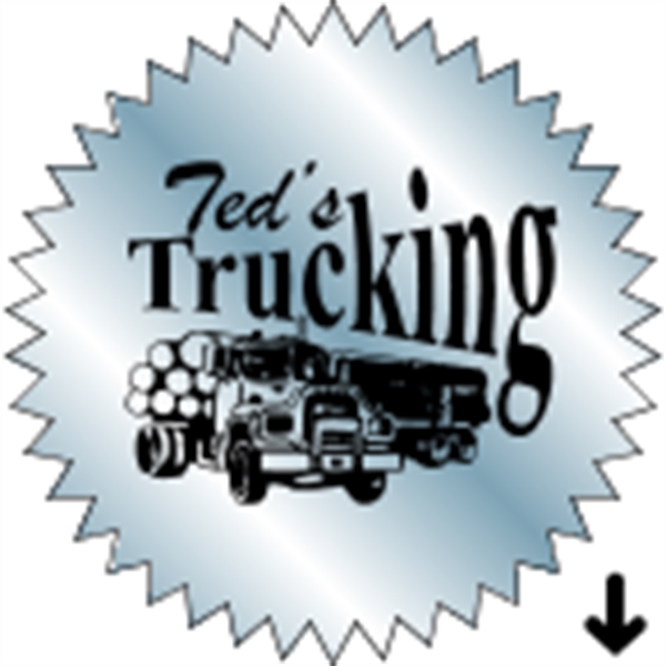 2" dia. Starburst Roll Label - 2" dia. Starburst Roll Label - Image 1 of 16