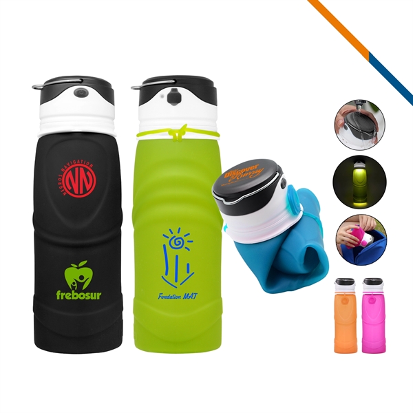 Inflame Foldable Water Bottle - Inflame Foldable Water Bottle - Image 2 of 3