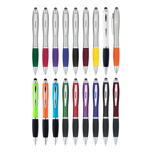 Plastic Stylus Gel Pen With Grip - Plastic Stylus Gel Pen With Grip - Image 2 of 4