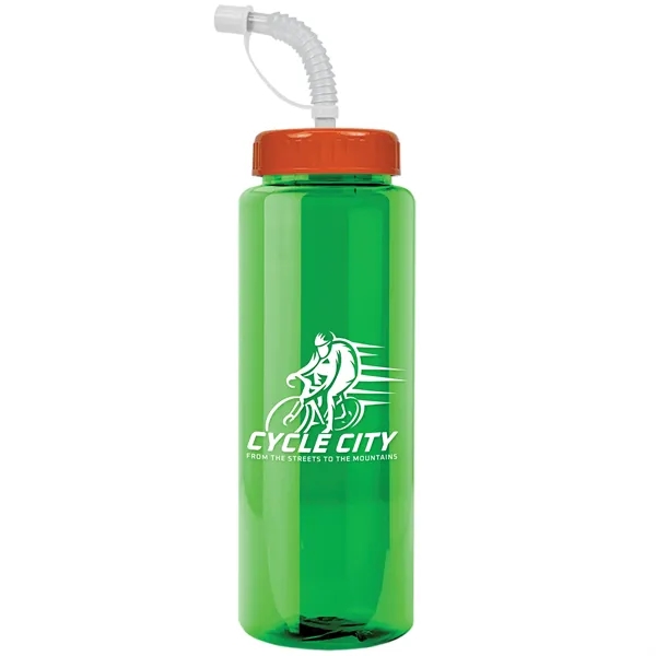 Garyline® Guzzler Bottle with Straw Lid - 32 oz. - Garyline® Guzzler Bottle with Straw Lid - 32 oz. - Image 92 of 167