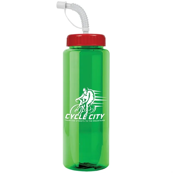 Garyline® Guzzler Bottle with Straw Lid - 32 oz. - Garyline® Guzzler Bottle with Straw Lid - 32 oz. - Image 94 of 167