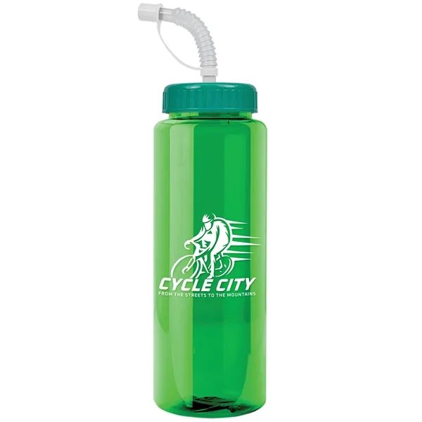 Garyline® Guzzler Bottle with Straw Lid - 32 oz. - Garyline® Guzzler Bottle with Straw Lid - 32 oz. - Image 98 of 167