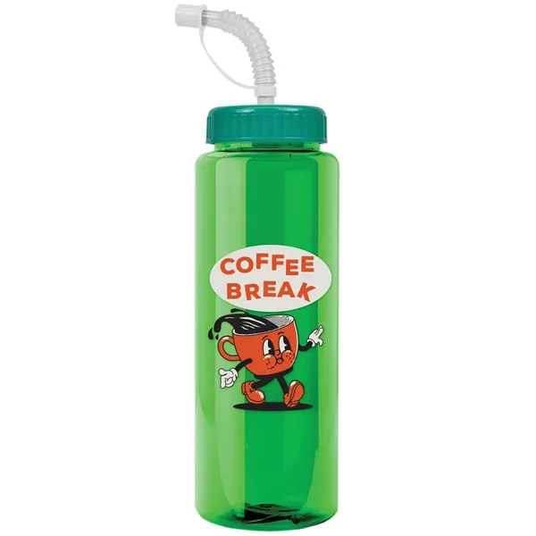 Garyline® Guzzler Bottle with Straw Lid - 32 oz. - Garyline® Guzzler Bottle with Straw Lid - 32 oz. - Image 99 of 167