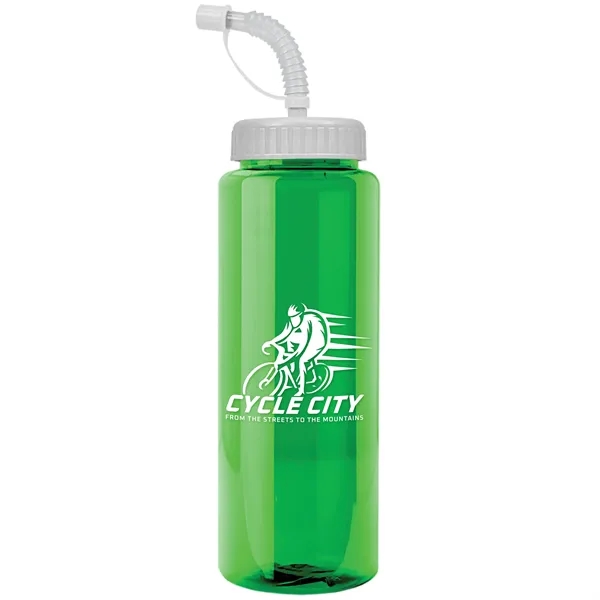 Garyline® Guzzler Bottle with Straw Lid - 32 oz. - Garyline® Guzzler Bottle with Straw Lid - 32 oz. - Image 102 of 167