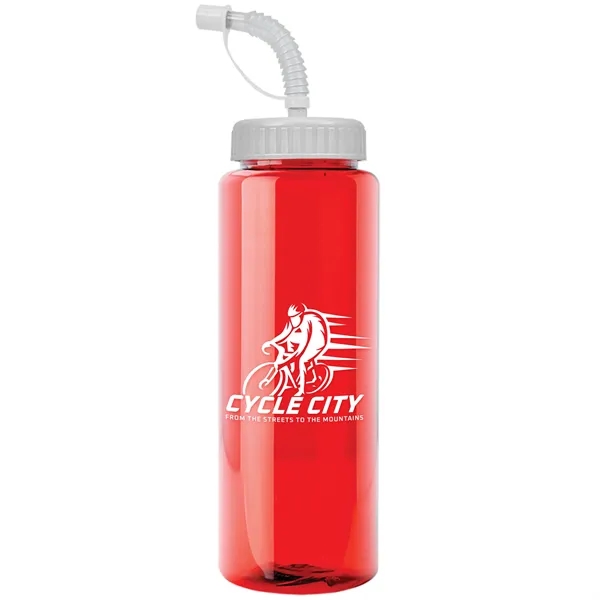 Garyline® Guzzler Bottle with Straw Lid - 32 oz. - Garyline® Guzzler Bottle with Straw Lid - 32 oz. - Image 118 of 167