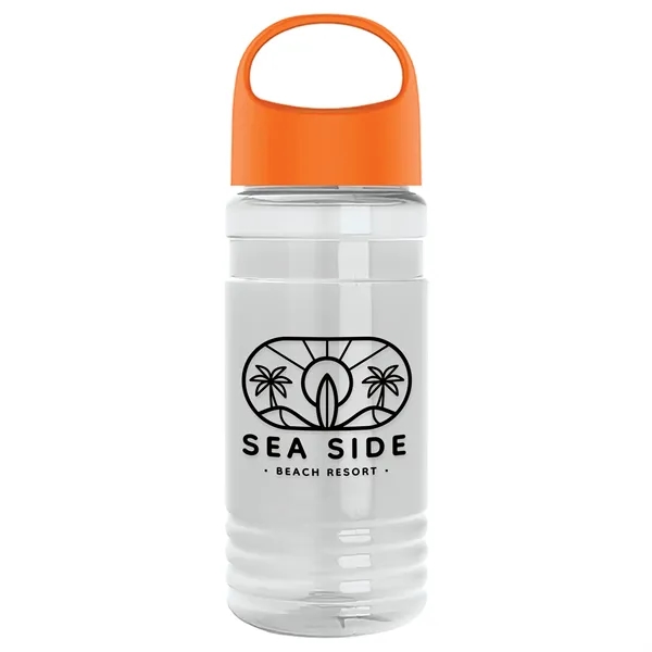 Garyline® Groove Tritan® Bottle with Oval Crest Lid - 20 oz.