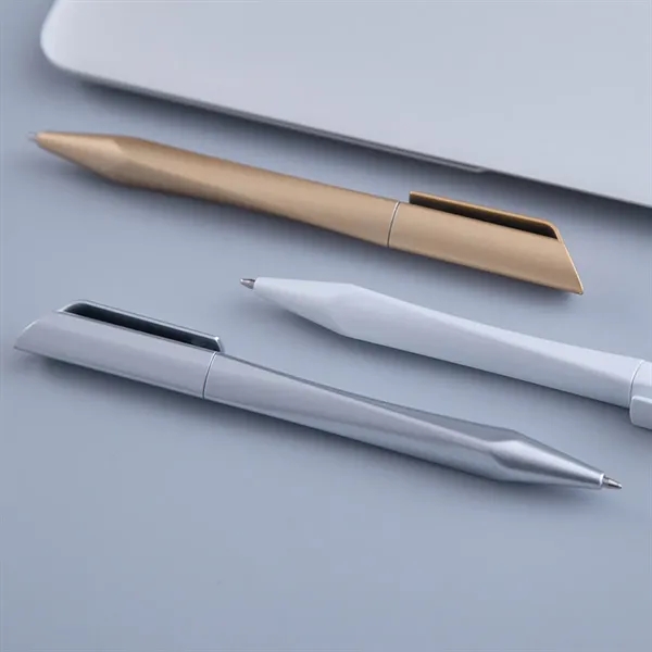 Twisted Triangular Metallic Finish Ballpoint Pen - Twisted Triangular Metallic Finish Ballpoint Pen - Image 5 of 6