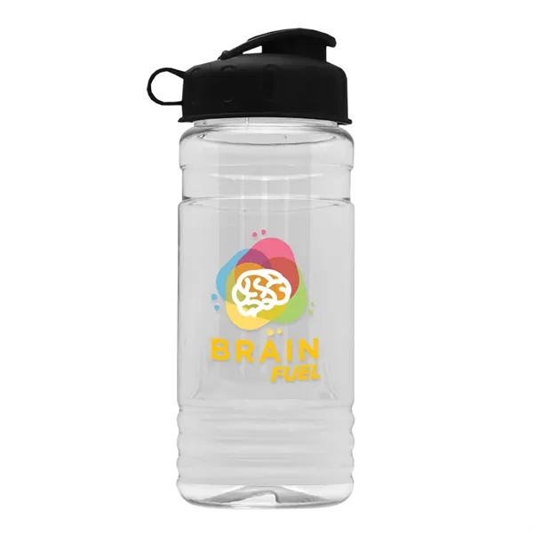 Custom Garyline® Groove Tritan® Bottle with Flip-Top Lid and Inf...