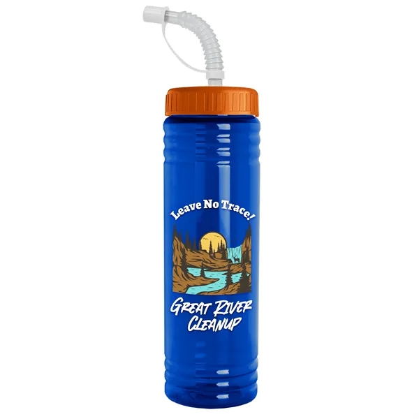 Garyline® Slim Fit RPET Bottle with Straw Lid - 24 oz. - Garyline® Slim Fit RPET Bottle with Straw Lid - 24 oz. - Image 77 of 143