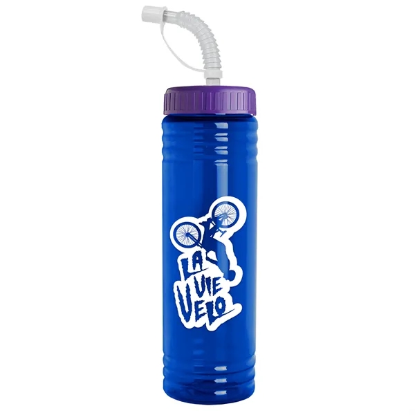 Garyline® Slim Fit RPET Bottle with Straw Lid - 24 oz. - Garyline® Slim Fit RPET Bottle with Straw Lid - 24 oz. - Image 84 of 143