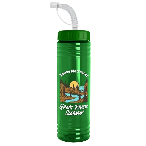 Garyline® Slim Fit RPET Bottle with Straw Lid - 24 oz. - Garyline® Slim Fit RPET Bottle with Straw Lid - 24 oz. - Image 91 of 143