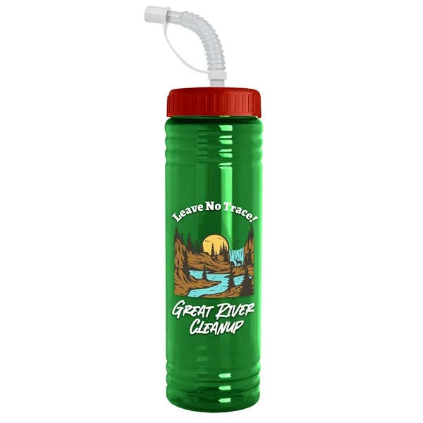 Garyline® Slim Fit RPET Bottle with Straw Lid - 24 oz. - Garyline® Slim Fit RPET Bottle with Straw Lid - 24 oz. - Image 95 of 143